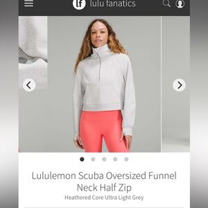 Scuba cropped funnel neck